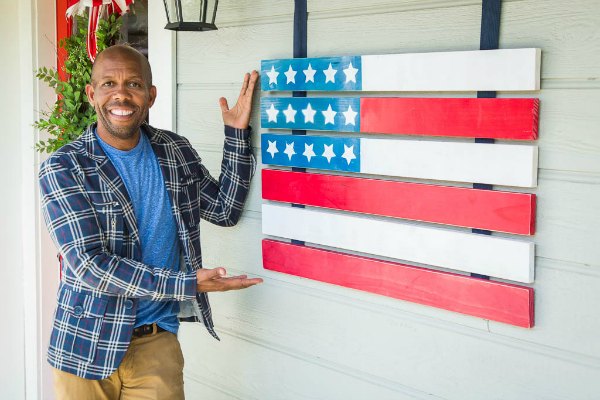 DIY wooden American flag