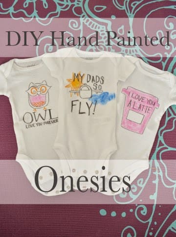 diy hand painted baby onesies