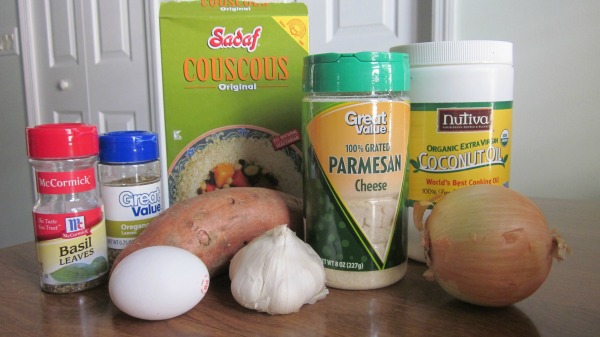 Sweet Potato Couscous Burgers ingredients