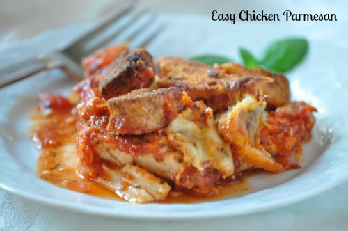 easy-chicken-parmesan healthy chicken recipe