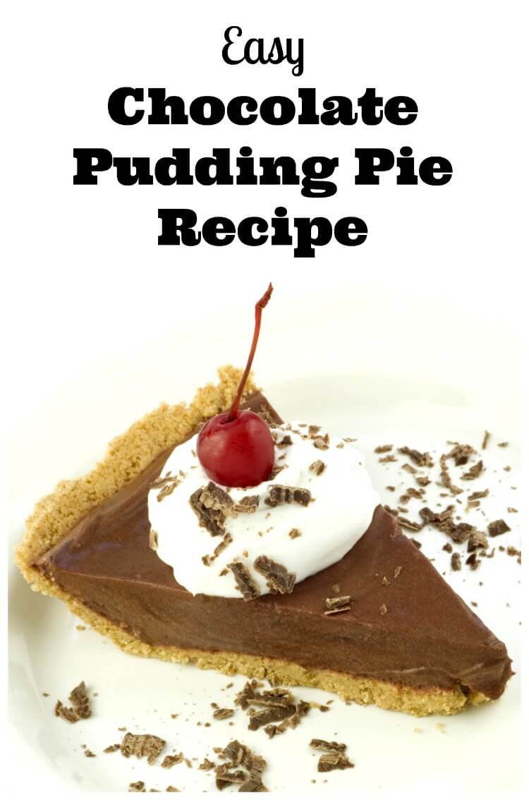 easy chocolate pudding pie recipe