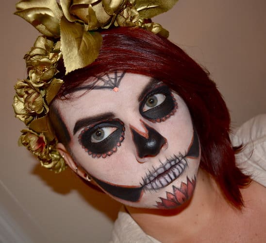 Dia de Los Muertos Sugar Skull Makeup Tutorial