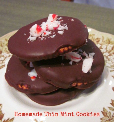 Homemade Thin Mint Cookies