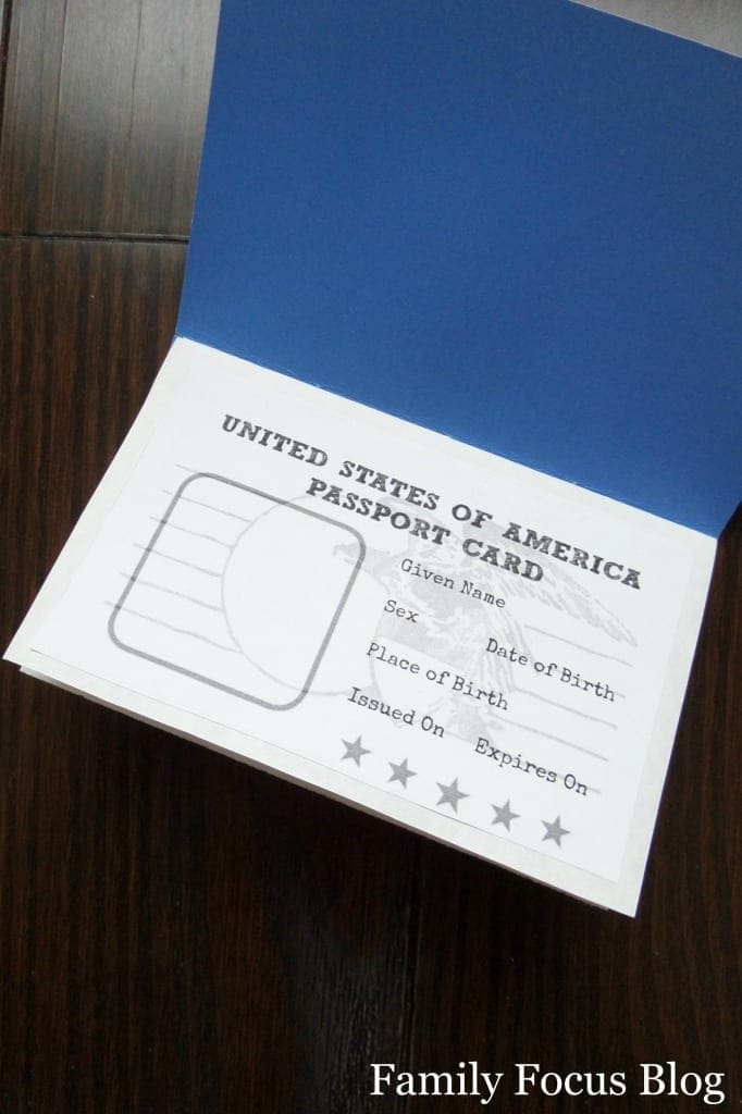 free printable passport activity