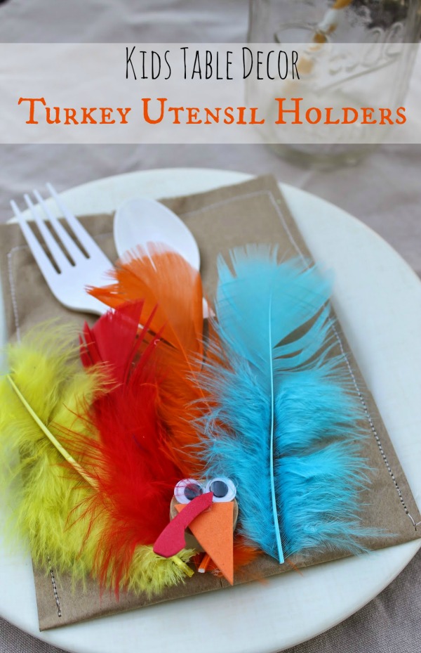 turkey utensil pocket Thanksgiving craft