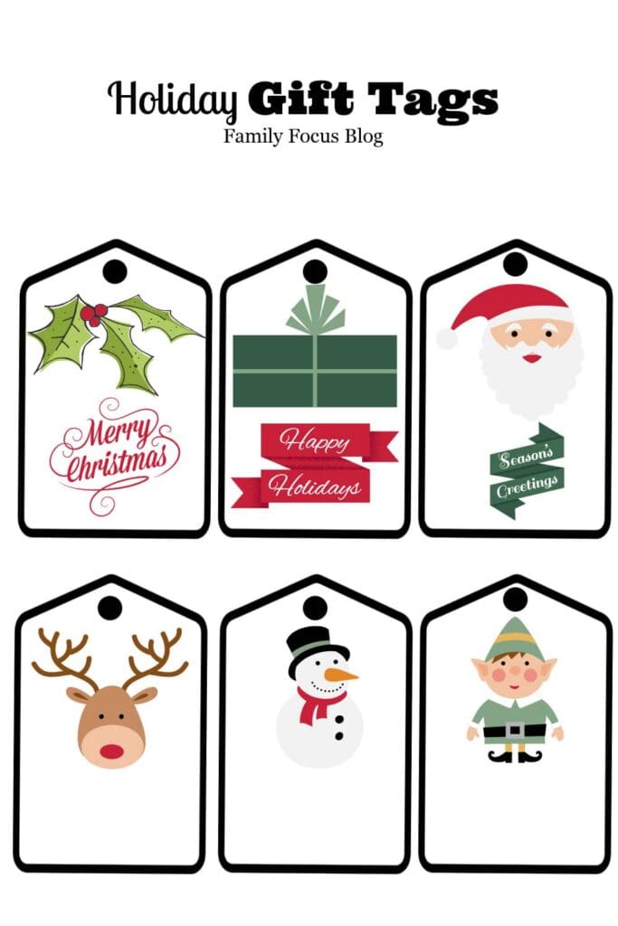 free printable holiday gift tags to use for candy canes