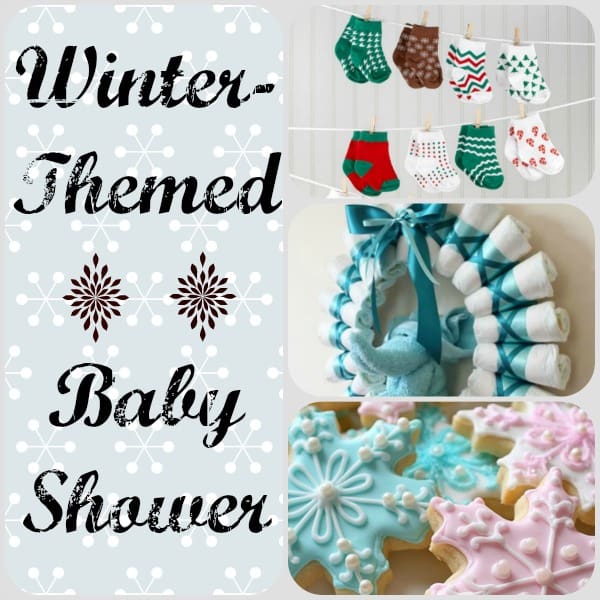 Winter Wonderland Baby Shower Decoration, Oh Baby, Girl Baby