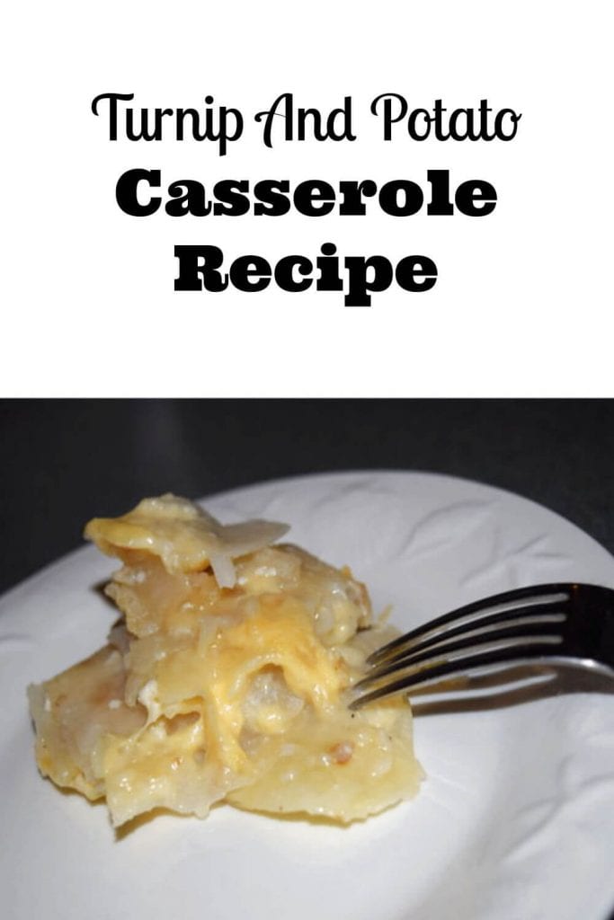 Turnip and potato casserole recipe