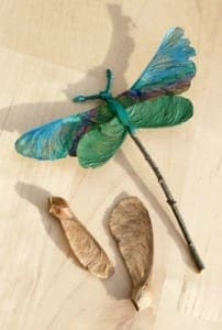 dragonfly woodland ornament