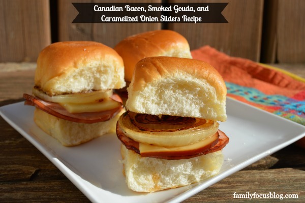 Sliders Recipe ham and cheese: Canadian Bacon And Smoked Gouda 