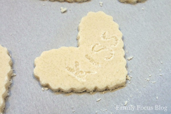 Salt Dough Conversation Hearts Valentine Craft