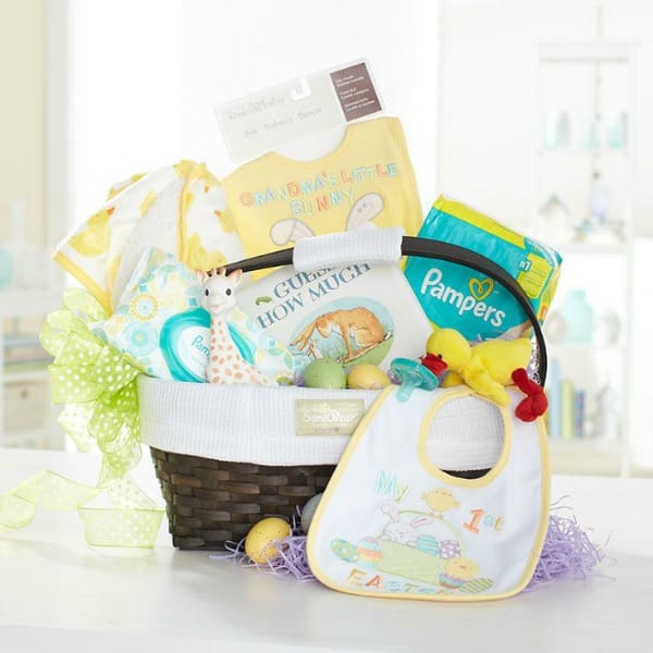 Newborn easter hot sale basket ideas