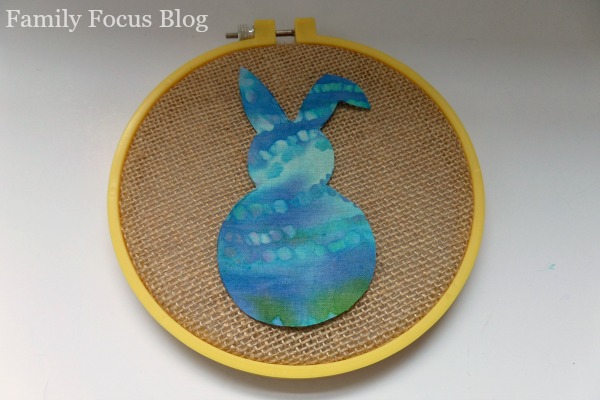 Burlap Easter Bunny Craft Wall Hanging