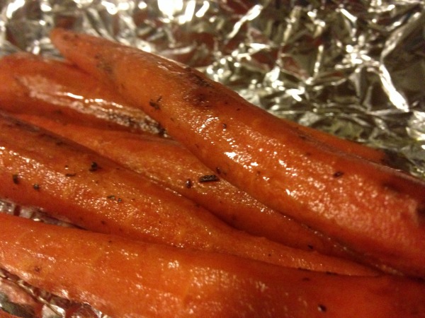 sweet grilled carrots