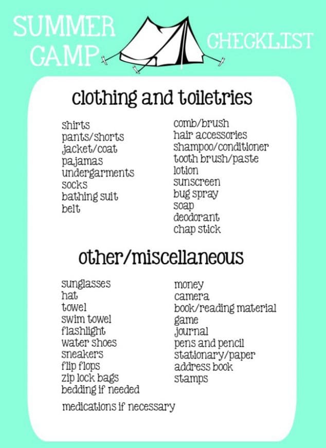 Camping Essentials Checklist