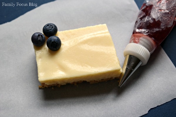American Flag Inspired Cheesecake Squares