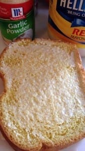 mayo and garlic powder