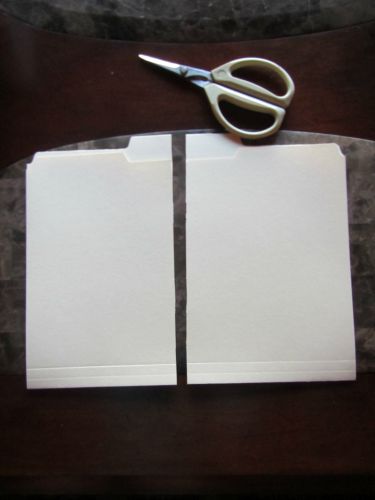 manilla folder in half