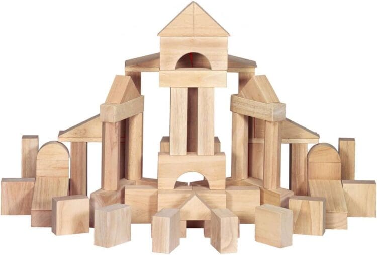 simple wooden block building ideas