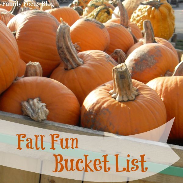 Fall Fun Bucket List
