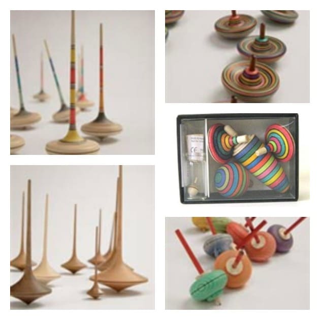 Wooden Spinning Tops