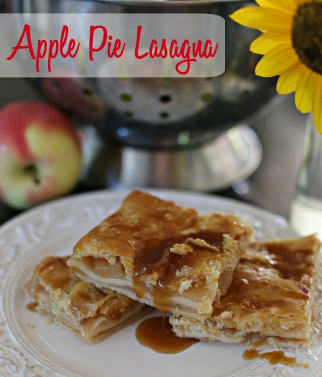 quick easy dessert recipes with few ingredients- apple pie lasagna