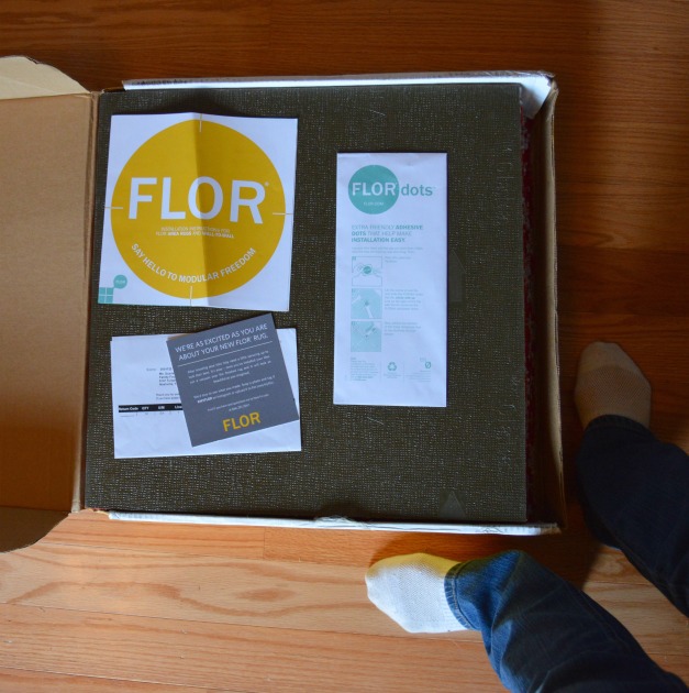 FLOR carpet squares in box