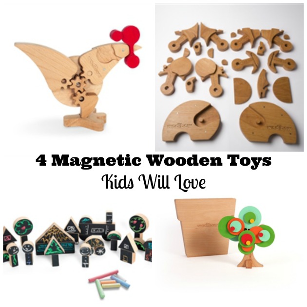 Magnetic wooden toys children