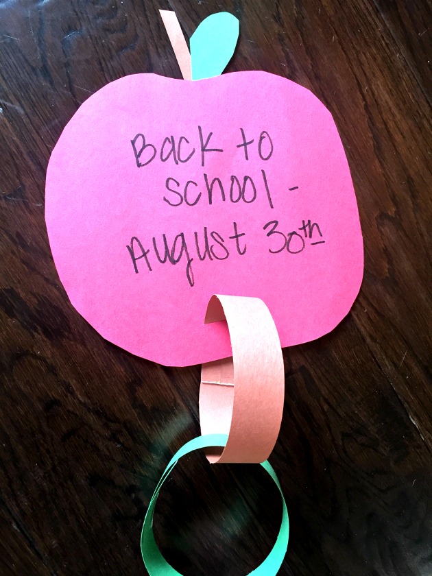 back to school paper chain