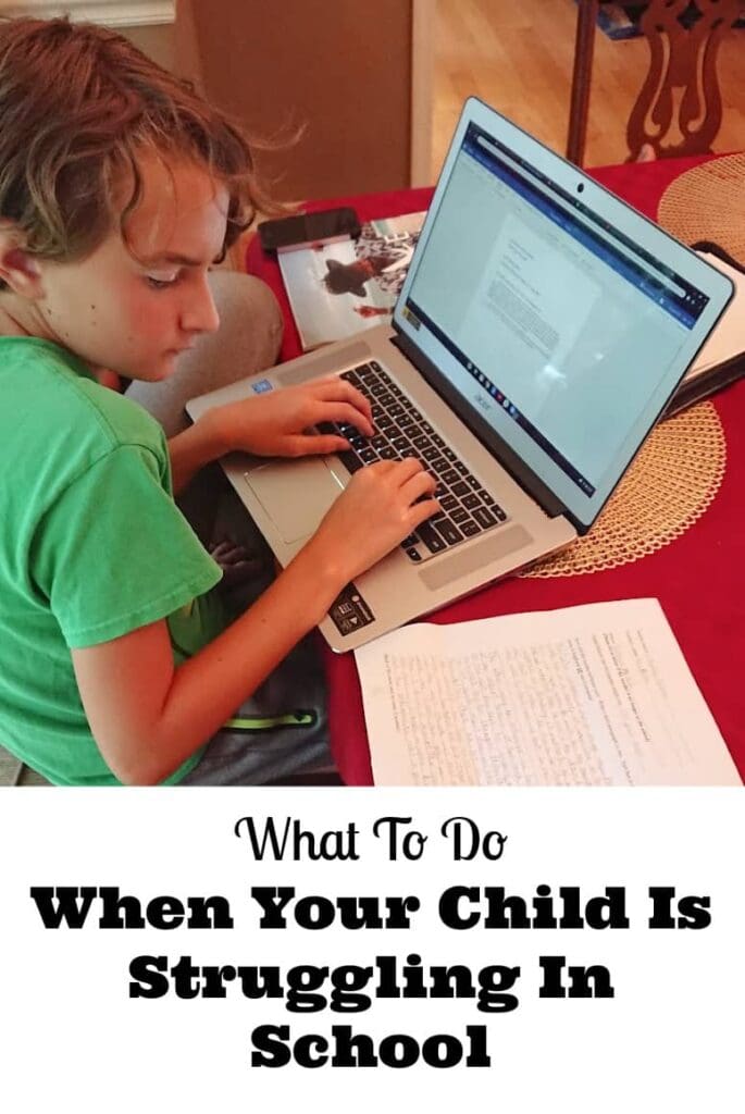 when child is struggling in school