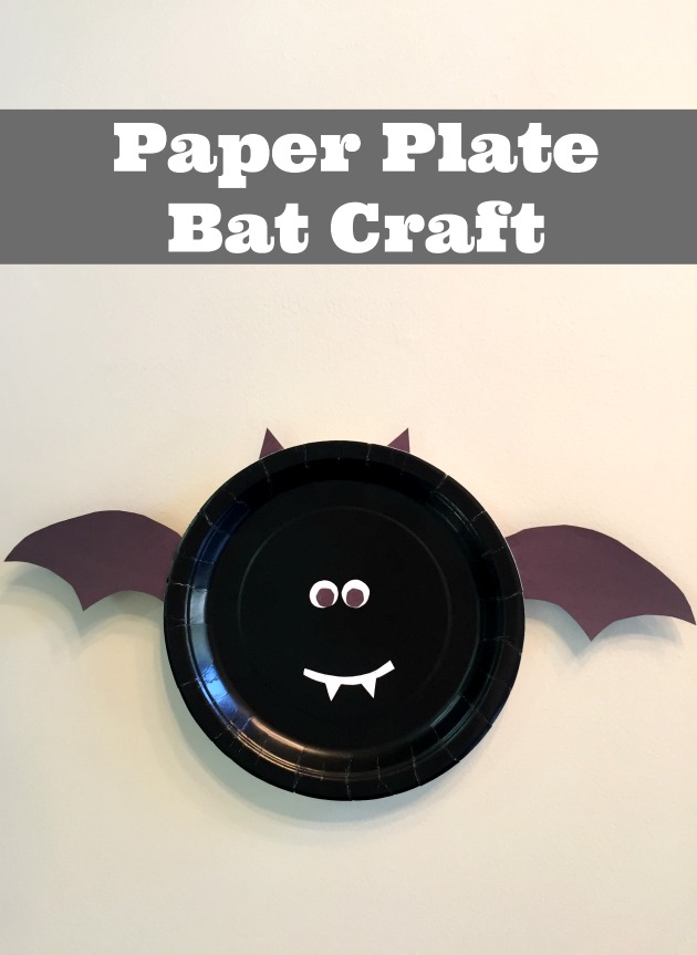 Paper Plate Bat Craft