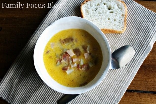 Cheesy Ham and Potato Soup Recipe