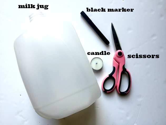 how to make luminaries out of milk jugs