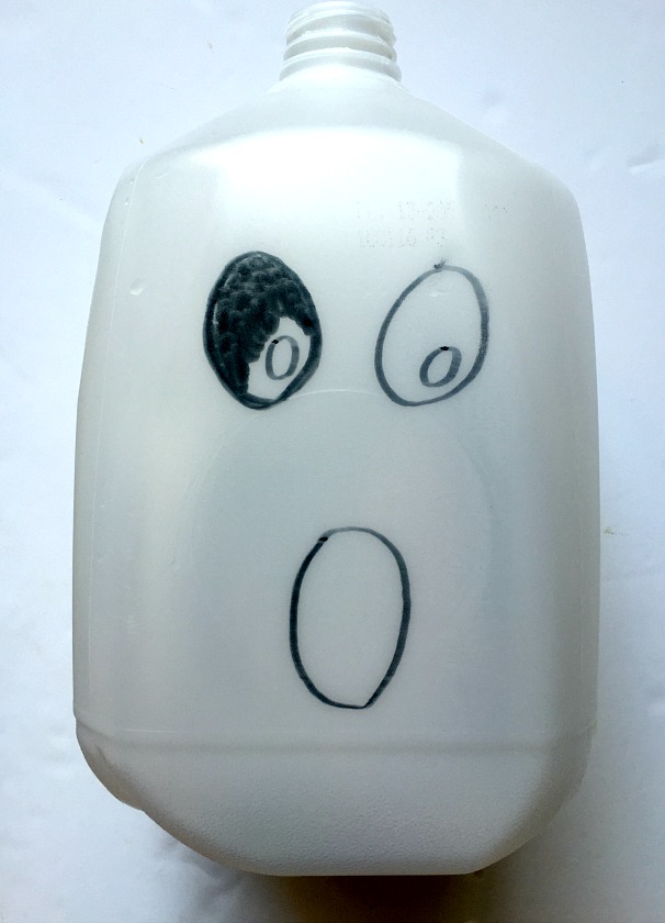 milk jug ghost luminaries