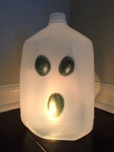 Halloween Milk Jug Luminaries Tutorial - Family Focus Blog