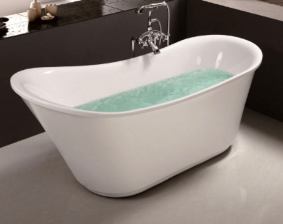 free-standing bathtub