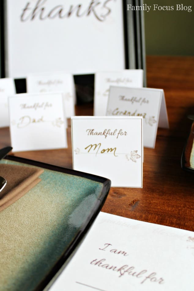 Thanksgiving Place Cards Printable For A Festive Table