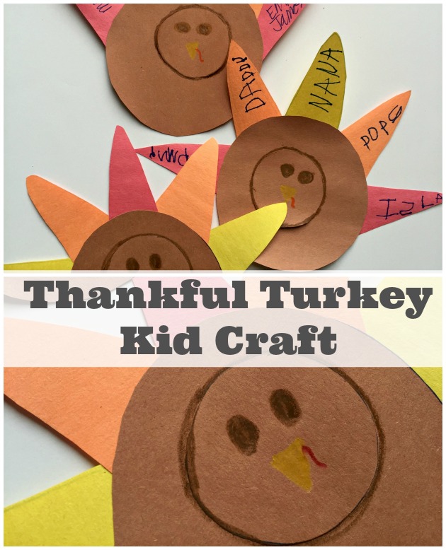 Thankful Turkey Craft For Kids