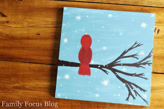 How to Paint a Snowy Cardinal in 10 Steps