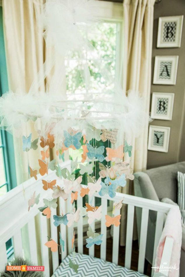 Learn how to make a diy butterfly crib mobile with Paige Hemmis. 