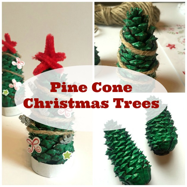 How To Make Pine Cone Christmas Trees
