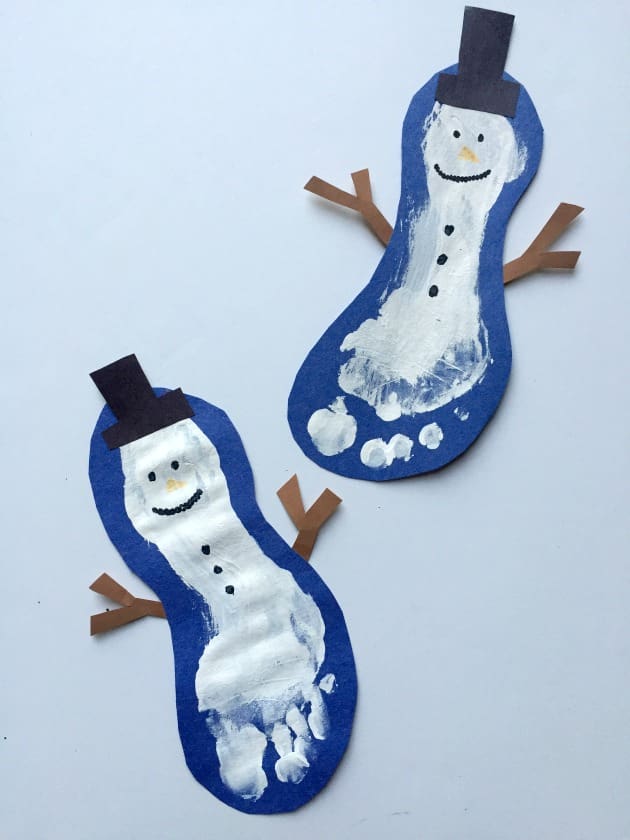 Do you want to build a snowman - Christmas - footprint - keepsake