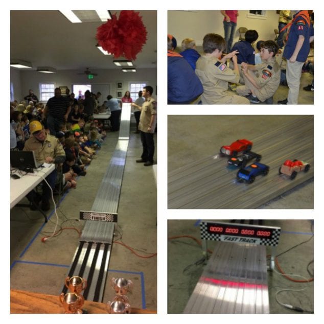 Pinewood Derby Race Day