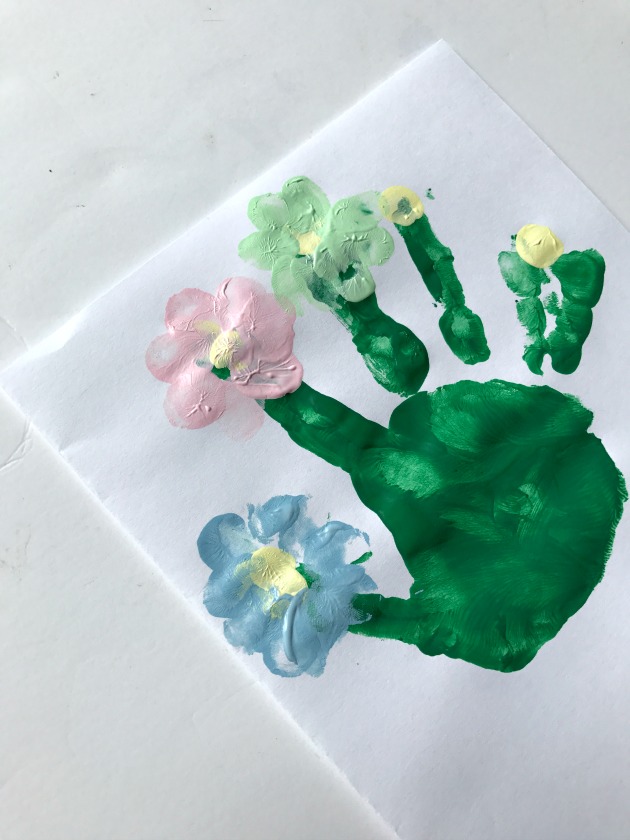 handprint flowers craft