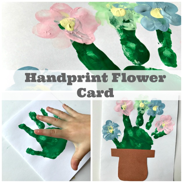 Handprint Flower Card