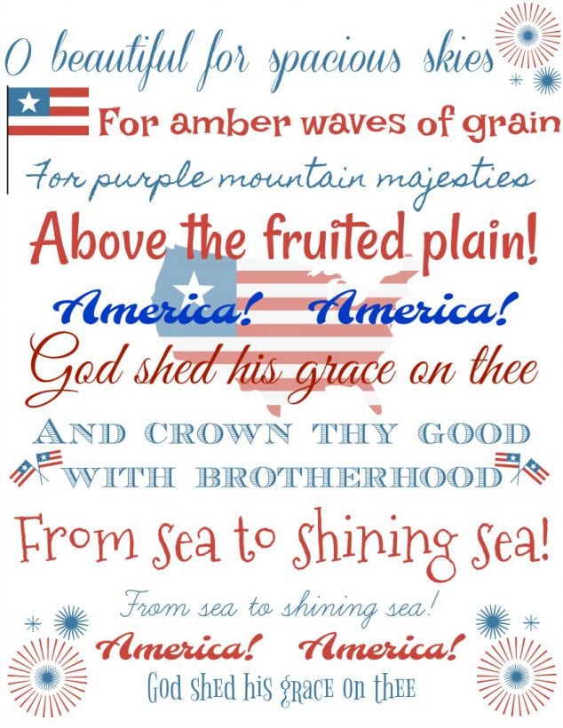 Free Printable 4th of July Decorations
