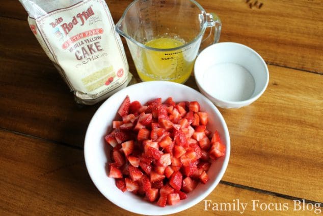 Strawberry Dump Cake