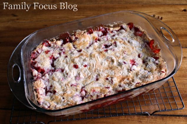 Fresh Strawberry Dump Cake