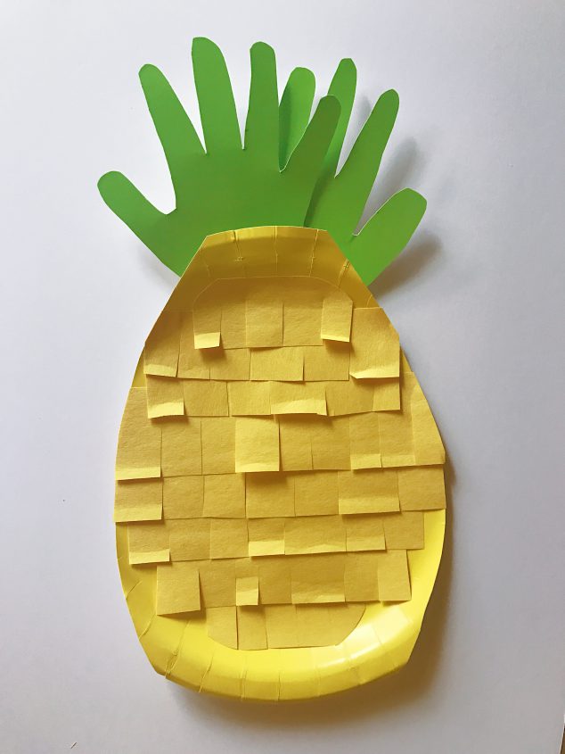 pineapple crafts kids preschoolers