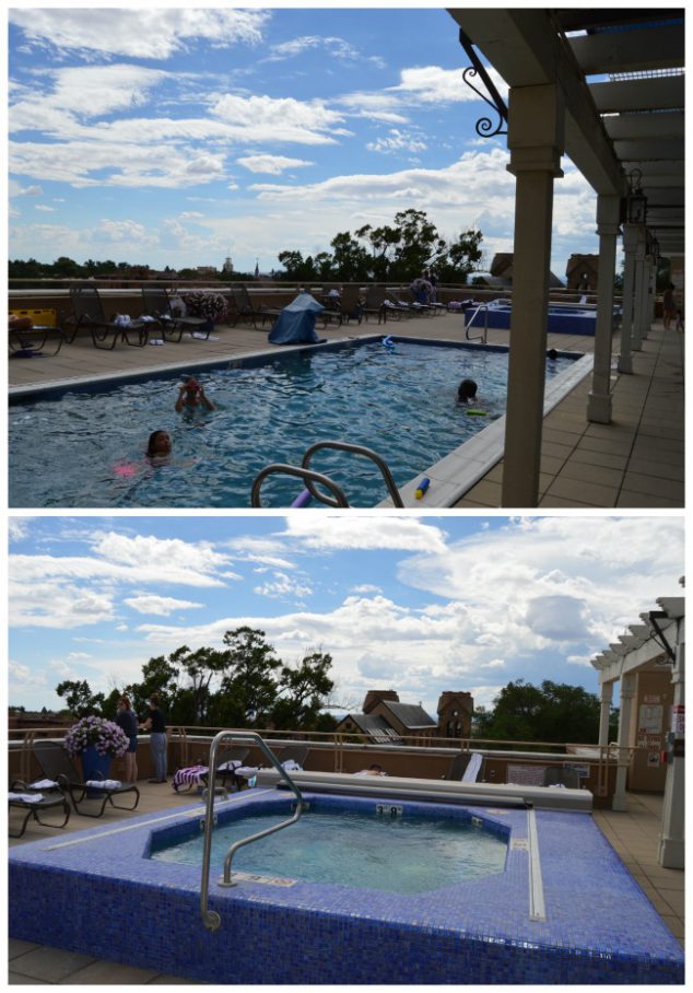 santa fe rooftop pool and spa